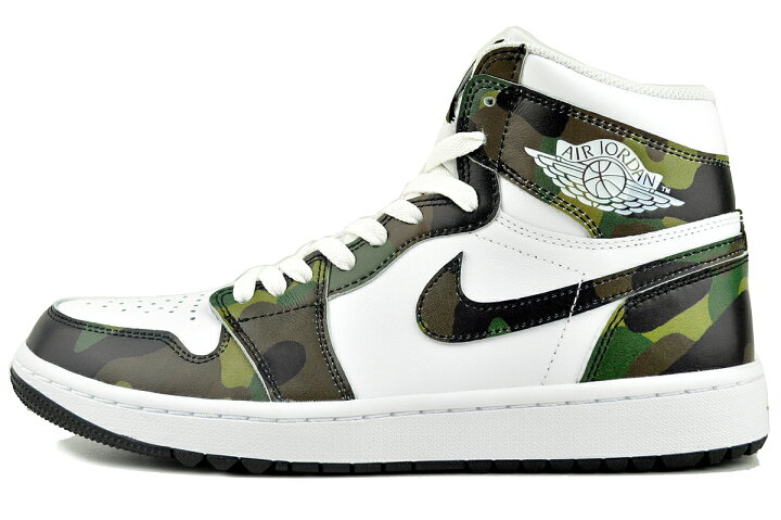 楽天市場】NIKE AIR JORDAN 1 HIGH GOLF legion green/white-black  