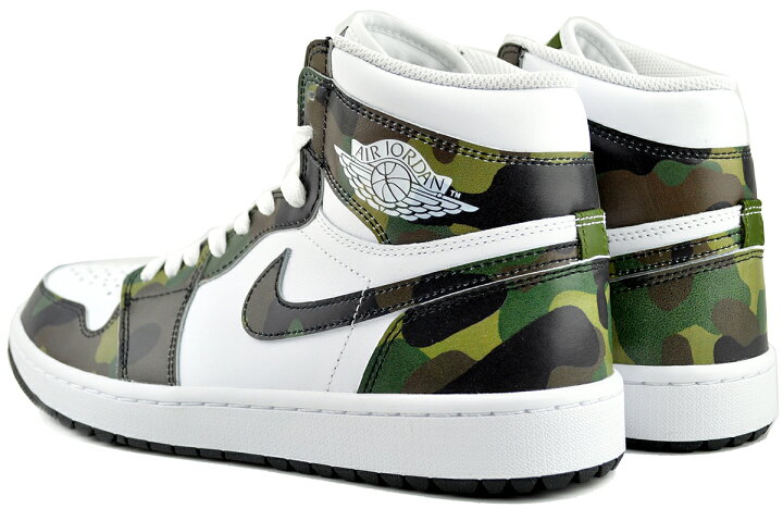 楽天市場】NIKE AIR JORDAN 1 HIGH GOLF legion green/white-black 