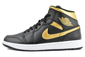NIKE AIR JORDAN 1 MID blk/metallic gold-wht dq8426-071 iCL GAW[_ 1 ~bh ubN ^bNS[h zCg