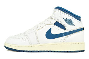 NIKE AIR JORDAN 1 MID SE(GS) wht/industrial blue-sail fn7432-141 iCL GAW[_ 1 ~bh SE GS zCg C_XgAu[ ZC