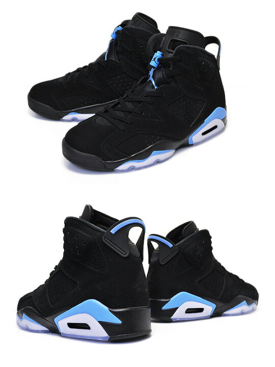 楽天市場】NIKE AIR JORDAN 6 RETRO UNC black/university blue 