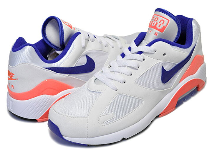 楽天市場】NIKE AIR MAX 180 white/ultramarine-solar red【ナイキ  