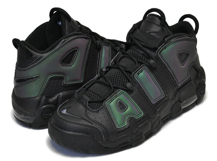 楽天市場】NIKE AIR MORE UPTEMPO SE GS black/black-wolf grey  