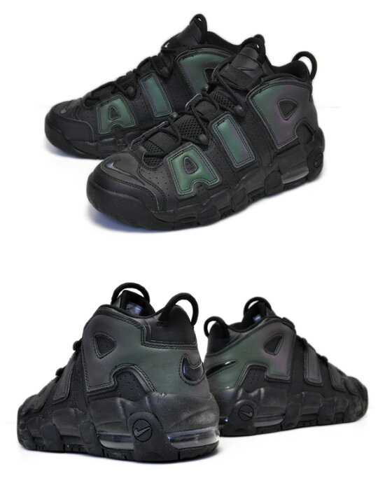 楽天市場】NIKE AIR MORE UPTEMPO SE GS black/black-wolf grey  