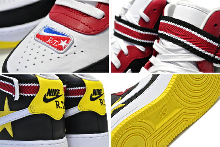 楽天市場】NIKE LAB AIR FORCE 1 HI / RT gym red/opti yellow-black  