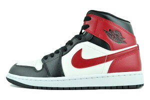 NIKE WMNS AIR JORDAN 1 MID sail/gym red-off noir-wht bq6472-160 iCL EBY GAW[_ 1 ~bh ZC Wbh Itm[ zCg