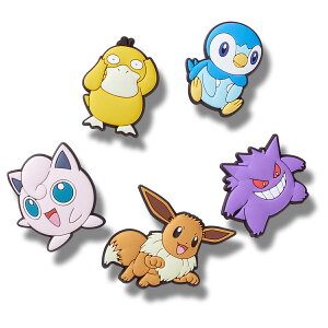 [ 4/1 �̓����_�t���f�[!&�|�C���g5�{!] crocs JIBBITZ POKEMON ASSRTD 5PACK 10015746 �N���b�N�X �W�r�b�c �|�P���� �A�\�[�g 5�p�b�N