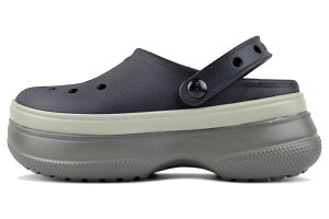 crocs CLASSIC STACKED CLOG BLACK 211355-001 NbNX NVbN X^bNh NbO ubN
