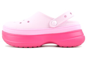 crocs CLASSIC STACKED CLOG DRAGON FRUIT 211355-6zq NbNX NVbN X^bNh NbO hSt[c