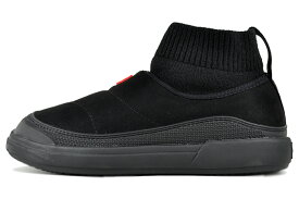 HUNTER U IN/OUT FAUX SUEDE KNITTED CUFF BOOT BLACK ufs7115ren-blk ハンター ユニセックス インアウト フォウ スエード ニッテッド カフ ブーツ ブラック