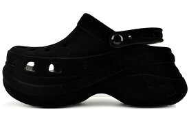 [ ポイント5倍&最大2000円OFFクーポン ] crocs BAE VELVET CLOG BLACK 211919-001 クロックス ベイ ベルベット クロッグ ブラック