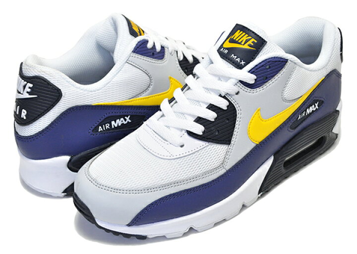 楽天市場】NIKE AIR MAX 90 ESSENTIAL white/tour yellow-blue recall 