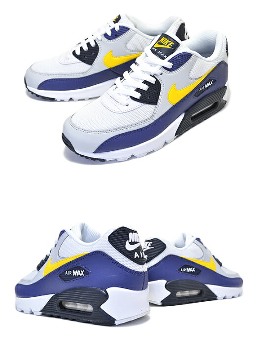 楽天市場】NIKE AIR MAX 90 ESSENTIAL white/tour yellow-blue recall 