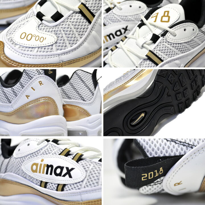 楽天市場】NIKE AIR MAX 98 GMT UK summit white/metallic gold