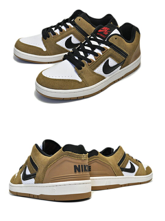 楽天市場】NIKE SB AIR FORCE 2 LOW lichen brown/black-white 