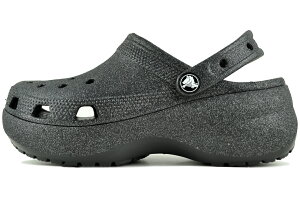 crocs CLASSIC PLATFORM GLITTER CLOG W BLACK 207241-001 NbNX NVbN vbgtH[ Ob^[ NbO EBY ubN