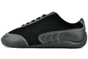 PUMA SPEEDCAT ICONS PUMA BLACK-FROSTED IVORY 406226-01 �v�[�} �X�s�[�h�L���b�g �A�C�R���Y �v�[�}�u���b�N �t���X�e�b�h�A�C�{���[