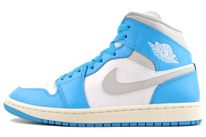 NIKE WMNS AIR JORDAN 1 MID dk powder blue/neutral grey bq6472-400 �i�C�L �E�B�����Y �G�A �W���[�_�� 1 �~�b�h �_�[�N�p�E�_�[�u���[ �j���[�g�����O���[