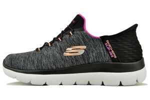 [5/5�́u5�v�̂���!! + �|�C���gUP!!] SKECHERS SUMMITS-DAZZLING HAZE SLIP-INS BLACK/MULTI 149937w-bkmt �X�P�b�`���[�Y �T�~�b�c �_�Y�����O �w�C�Y �X���b�v�C���Y �u���b�N �}���`