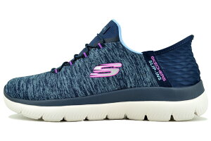 [5/5�́u5�v�̂���!! + �|�C���gUP!!] SKECHERS SUMMITS-DAZZLING HAZE SLIP-INS NAVY/PURPLE 149937w-nvpr �X�P�b�`���[�Y �T�~�b�c �_�Y�����O �w�C�Y �X���b�v�C���Y �l�C�r�[ �p�[�v��
