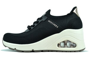 SKECHERS UNO WEDGE-SLIP N KNIT SLIP-INS BLACK 177531-blk �X�P�b�`���[�Y �E�m �E�F�b�W �X���b�v�� �j�b�g �X���b�v�C���Y �u���b�N