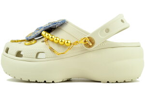 [ 4/1 �̓����_�t���f�[!&�|�C���g5�{!] crocs CLASSIC PLATFORM DENIM GLITZ CLOG LINNEL 213114-0hz �N���b�N�X �N���V�b�N �v���b�g�t�H�[�� �f�j�� �O���b�c �N���b�O ���l��