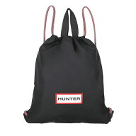 [18日はご愛顧感謝デー＆ポイント5倍!!] HUNTER ORIGINAL TRAVEL DRAWSTRING TOTE BLACK/RED BOX LOGO ub…