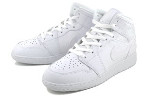 NIKE AIR JORDAN 1MID(GS) wht/wht-wht hv4696-002 �i�C�L �G�A �W���[�_�� 1 MID GS �z���C�g