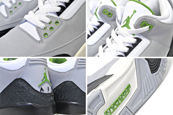 楽天市場 Nike Air Jordan 3 Retro Tinker Lt Smoke Grey Chlorophyll ナイキ エアジョーダン 3 スニーカー Aj Iii ティンカー ハットフィールド Air Trainer 1 Limited Edt
