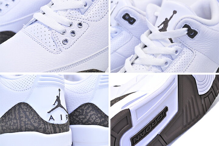 楽天市場】NIKE AIR JORDAN 3 RETRO white/dark mocha-chrome ナイキ 