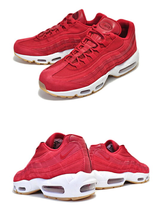 楽天市場】NIKE AIR MAX 95 PREMIUM gym red/gym red-team red-white 