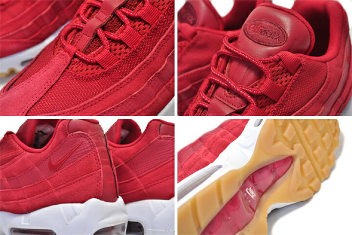 楽天市場】NIKE AIR MAX 95 PREMIUM gym red/gym red-team red-white 