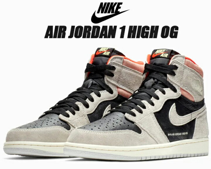 楽天市場】NIKE AIR JORDAN 1 HI OG neutral grey/black-hyper crimson  