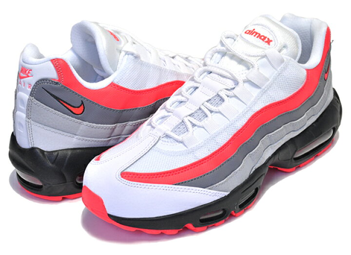 楽天市場】NIKE AIR MAX 95 ESSENTIAL white/bright crimson-black 