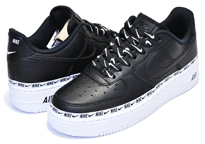 楽天市場】NIKE WMNS AIR FORCE 1 SE PREMIUM black/black-white 