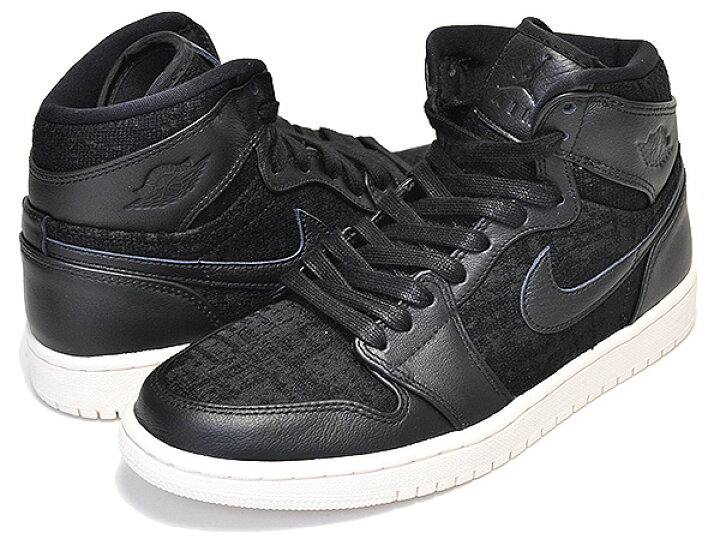 楽天市場】NIKE WMNS AIR JORDAN 1 RETRO HI PREMIUM black/black 