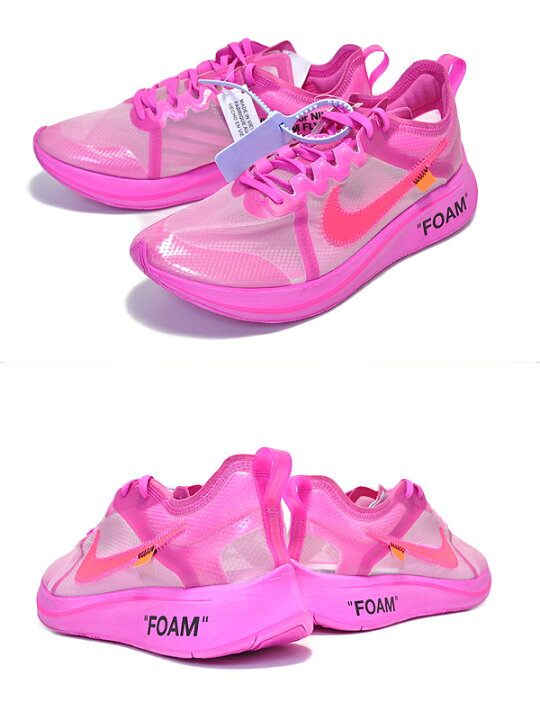 楽天市場】THE 10 : NIKE ZOOM FLY OFF-WHITE tulip pink/racer pink  