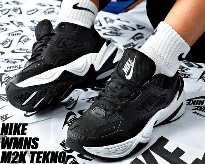 楽天市場】NIKE WMNS M2K TEKNO black/black-off wht-obsidian  