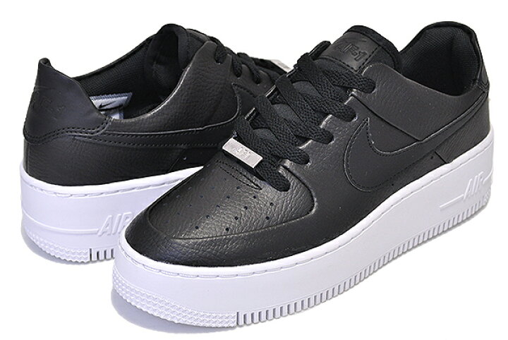 楽天市場】NIKE WMNS AF1 SAGE LOW black/black-white 【ナイキ 