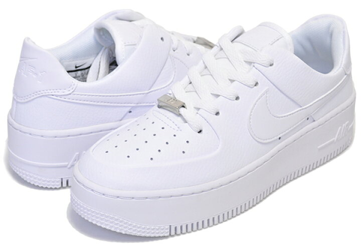 楽天市場 Nike Wmns Af1 Sage Low White White White ナイキ ウィメンズ エアフォース 1 セイジ Air Force One レディース スニーカー ホワイト Ar5339 100 Limited Edt