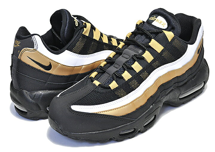 楽天市場】NIKE AIR MAX 95 OG black/black-metallic gold 【ナイキ 