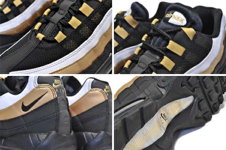 楽天市場】NIKE AIR MAX 95 OG black/black-metallic gold 【ナイキ 