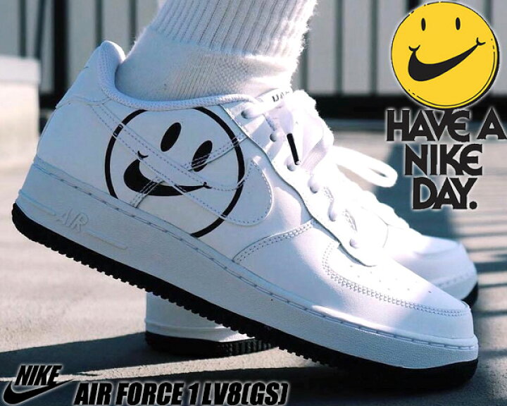 楽天市場】NIKE AIR FORCE 1 LV8 2(GS) Have A Nike Day white/white 