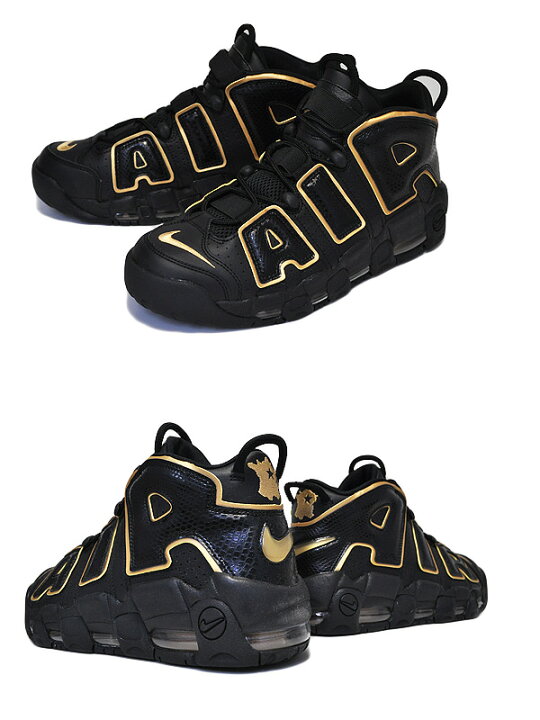 楽天市場】NIKE AIR MORE UPTEMPO 96 FRANCE QS black/metallic gold 