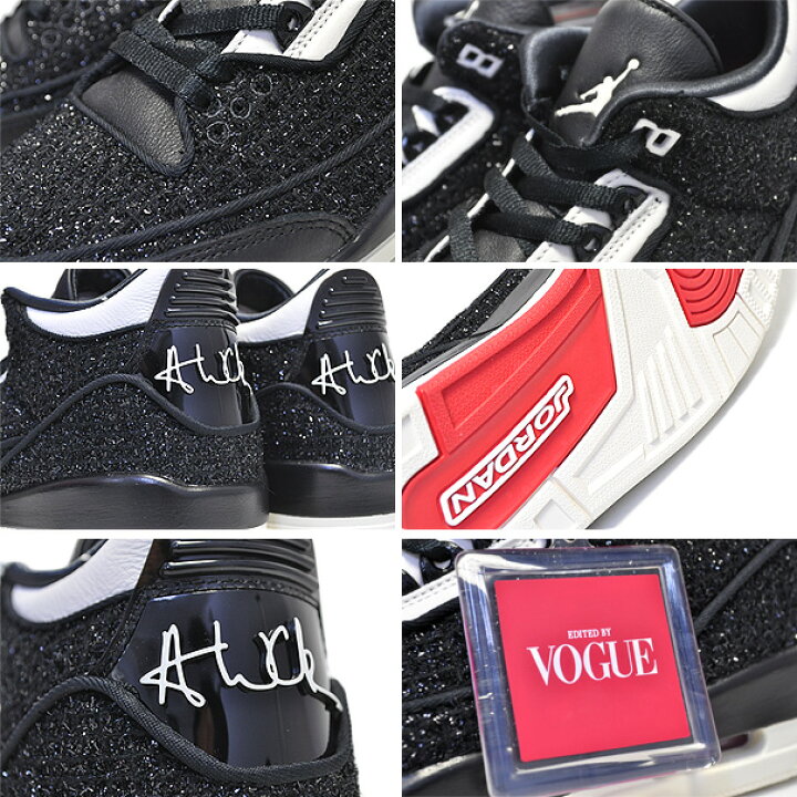 楽天市場】NIKE WMNS AIR JORDAN 3 RTR SE AWOK NRG VOGUE black/sail  