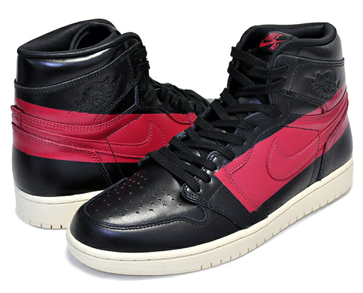 楽天市場】NIKE AIR JORDAN 1 HIGH OG DEFIANT black/gym red-muslin 