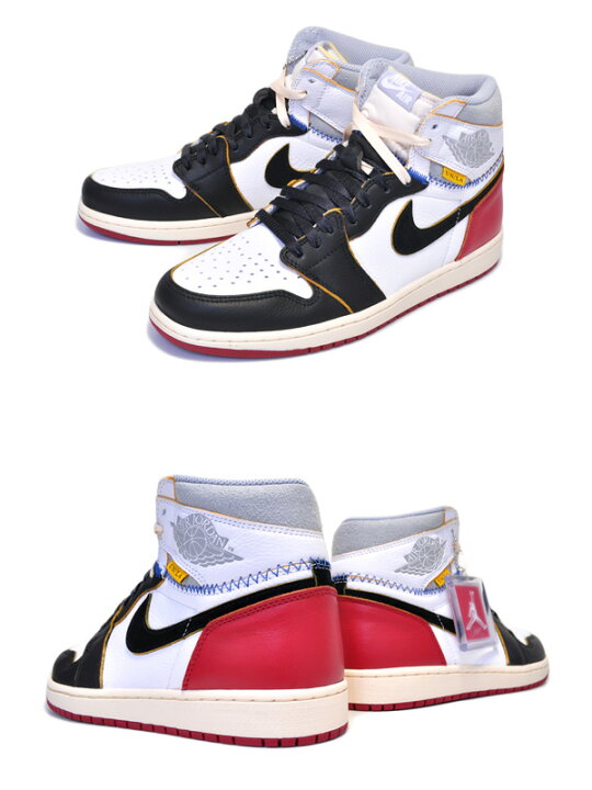 楽天市場】NIKE AIR JORDAN 1 RETRO HI NRG / UNION white/black 