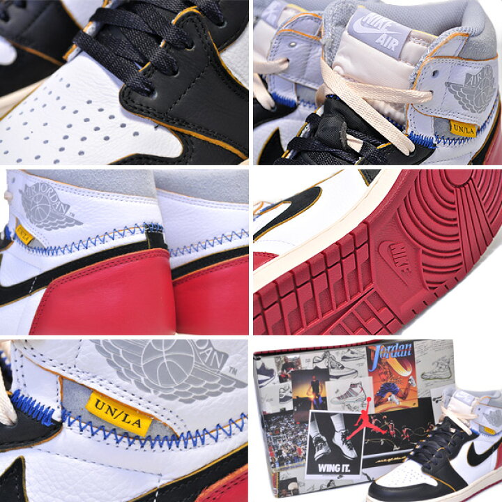 楽天市場】NIKE AIR JORDAN 1 RETRO HI NRG / UNION white/black 