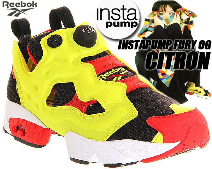 楽天市場】REEBOK INSTAPUMP FURY OG CITRON 2019 black/green/red 