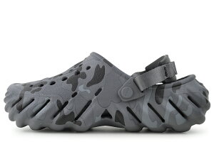 crocs ECHO DUCK CAMO CLOG CHARCOAL/BLACK 211981-082 �N���b�N�X �G�R�[ �_�b�N�J�� �N���b�O �`���R�[�� �u���b�N